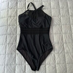Black One-piece swimsuit